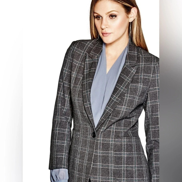 Marciano Glenda Plaid Blazer Women's Large